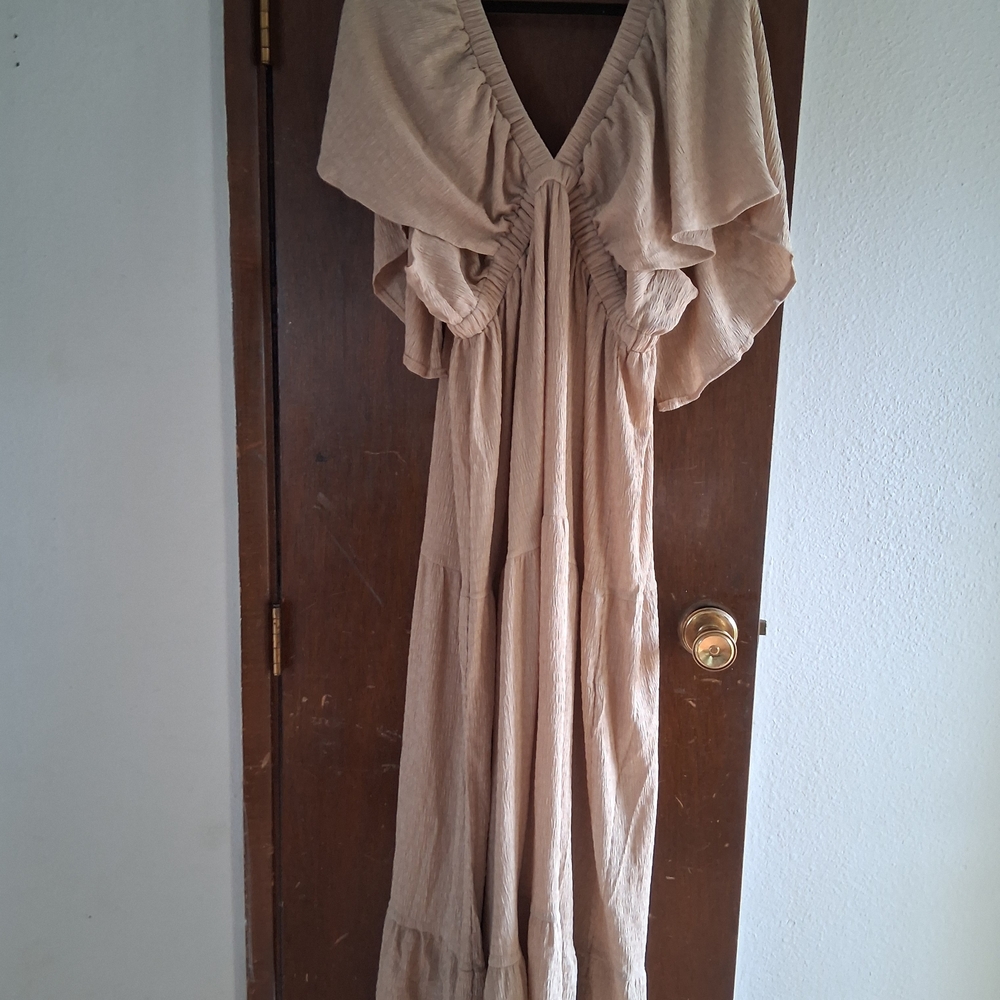 Chic Beige Maxi Dress